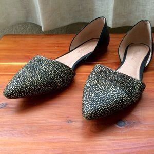Madewell espresso dot D’orsay flats
